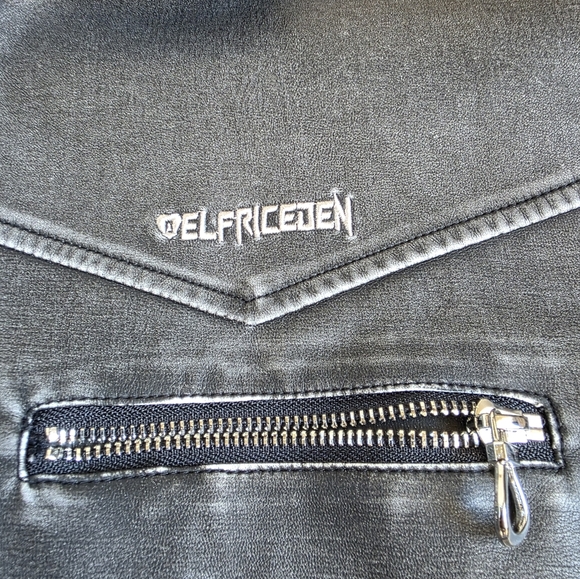 Aelfric Eden Faux Leather Jacket Washable Size Small - Picture 2 of 7